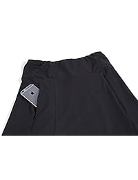 Falda negra A-Line para dama