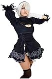 DAZCOS US Size No 2 Type B Cosplay Leotard Dress 2b Costume with Blindfold (Women XX-Large)