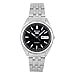 SEIKO Men's SNXA13K Stainless-Steel Analog with Black Dial Watch