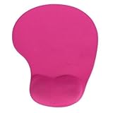 Dfunlife Silicone Colour Comfort Wrist Rest Mouse Pad (Hot Pink)