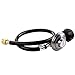 GASPRO 2FT BBQ Regulator and Hose, Propane Gas Regulator Line, Universal Grill Regulator Replacement Parts, LP Gas Regulator for QCC1/Type 1 Propane Tank, 3/8 Female Flare Fitting