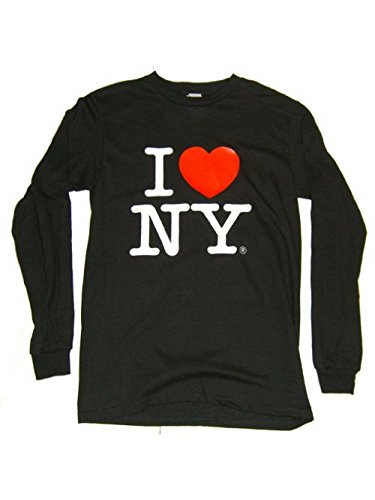 I Love NY Long Sleeve T-Shirt - Black - Size: Adult Medium