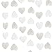 Lacheln Glitter Paper Heart Garland Hanging Party Decorations for Wedding,Baby Shower, Christmas Decor,20 Feet Total (Glitter Silver)