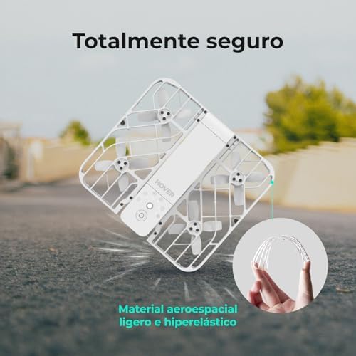 Drone X1 com Câmara, Drone de Bolso com Vídeo HDR, Descolagem com a Palma, Trajetórias de Voo Inteligentes, Modo Siga-Me, Mini Drone com Controlo Mãos-Livres, Branco (Combo)