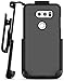 Encased LG V30 Belt Case, [SlimShield Edition] Protective Grip Case with Holster Clip (Black)