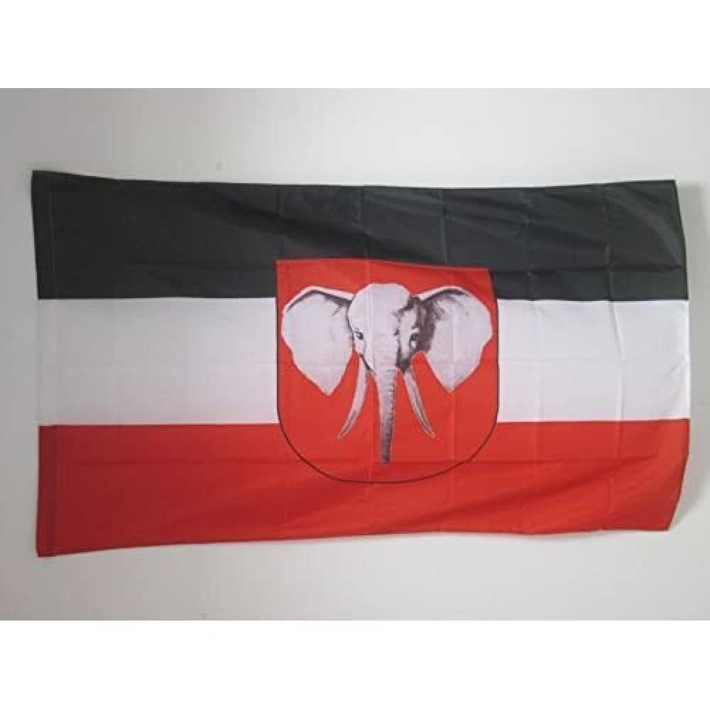 AZ FLAG - Kamerun 1884-1916 Flag - 3x5 Ft - German Empire Banner with Sleeve - 100% Polyester - Fade Resistant - Vivid Colors - 3' x 5' Feet - 150x90 Cm