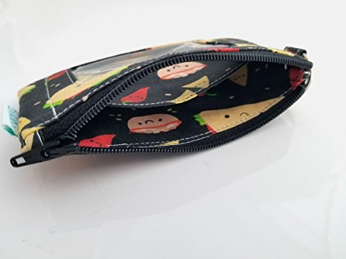 Keychain ID Wallet for Women Taco Handmade