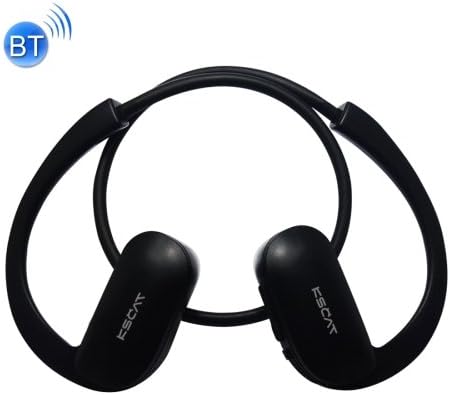KSCAT NICE 18C Wireless Sports Bluetooth V2.1+EDR Wired Control Headset for Smart Phones or Other Bluetooth Audio Devices, Effective Bluetooth Distance: About 10M (Black)
