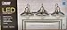 Feit Electric LED 3-Light Vanity, 1350 Lumens, Soft White - 2700K, Dimmable, Brushed Nickel Finish