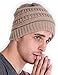 Tough Headwear Womens Winter Hat - Warm Chunky Cable Knit Beanies - Winter Beanie Hats for Women Cold Weather - Beanies Women Beige