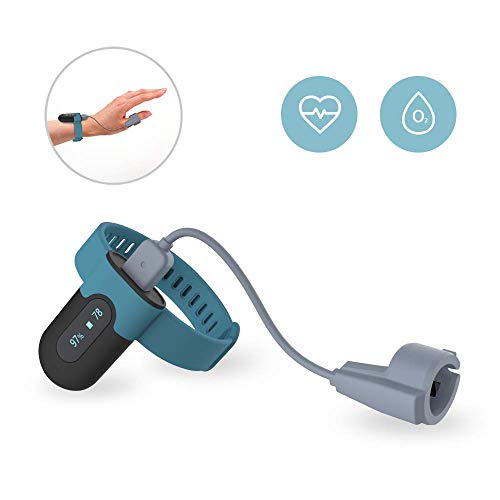 Wearable Oxygen Saturation Tracker Built-in Vibrator, Check Trends of O2 and Heart Rate on Free APP Wearable Oxygen Saturation Tracker Built-in Vibrator, Check Trends of O2 and Heart Rate on Free APP