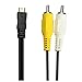 TOOGOO Micro-USB Male to 2 RCA Male AV Audio Video Adapter Cable for Samsung Android