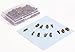 Shapenty Alloy Metal Plain A-Z Alphabet Slide Charm Letters for DIY Craft Bracelet Wristbands Necklace Choker Jewelry Making Finding, 5pcs of Each Letter, 130PCS