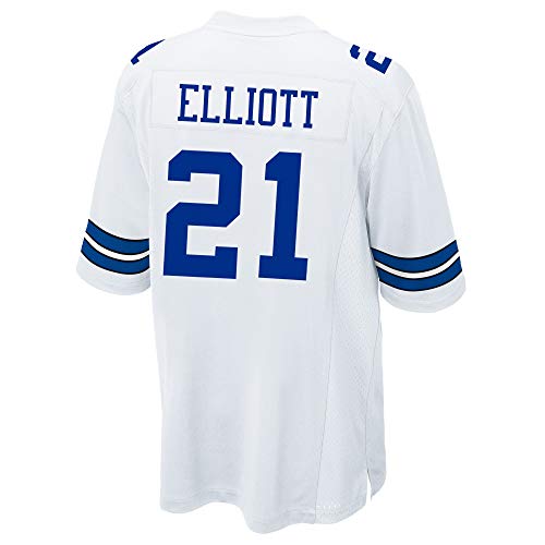 Ezekiel Elliott #21 White Game Jersey