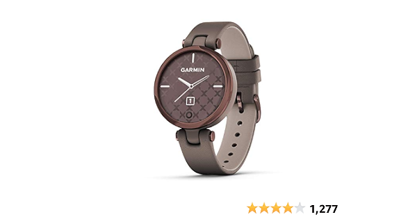 Garmin Lily, Stylish Fitness Smartwatch, Dark Bronze Bezel with Paloma Case  and Italian Leather Band, 1 inch (010-02384-A0): Smartwatches: Amazon.com.au