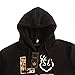 FCYOSO Women Long Sleeve Love Printed Kangaroo Pocket Hoodie Sweatshirt Black (US,M/Asia,L)