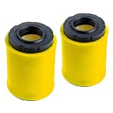HOODELL 2 Pack 796031 Air Filter + Pre Cleaner for Briggs Stratton 591334 594201 797704, Husqvarna YTH22V46, John Deere D100, Pro Performance for Lawn Tractor and More