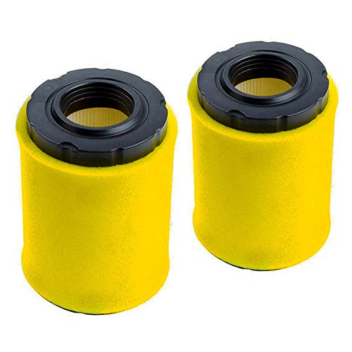 HOODELL 2 Pack 796031 Air Filter + Pre Cleaner for Briggs Stratton 591334 594201 797704, Husqvarna YTH22V46, John Deere D100, Pro Performance for Lawn Tractor and More
