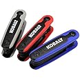 Kobalt 498862 25-Key Folding Hex Key Set, Inch/Metric/Torx 3-Pack