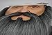 Mustaches Self Adhesive, Novelty, Lord Fake Beard and Fake Mustache, False Facial Hair, Costume Accessory for Adults, Salt and Pepper Color