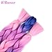 Jumbo Braiding Hair Ombre Color 3Pcs/lot Synthetic Hair Extensions 3 Tone Braiding Hair 100g/pcs Kanekalon Fiber For Twist Braiding Hair (Blue-Purple-Pink)
