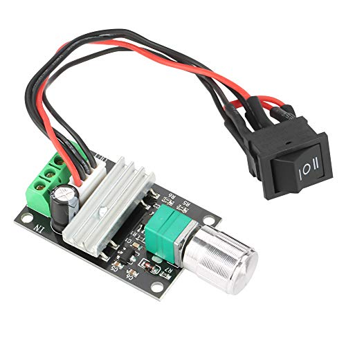 PWM DC Motor Speed Controller Module with Forward Reverse Switch for 12V 24V Low Voltage Motors