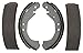 ACDelco Silver 14593B (19285952) Bonded Rear Drum Brake Shoe Set