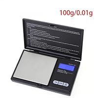 Weighing Digital - Practical Clamshell Precision Jewelry Scales Weigh Digital Lcd Display Mini Electronic Pocket Scale - Card Save Scale Stamp Mini Scale Printer Book Photo Index Scale Ki