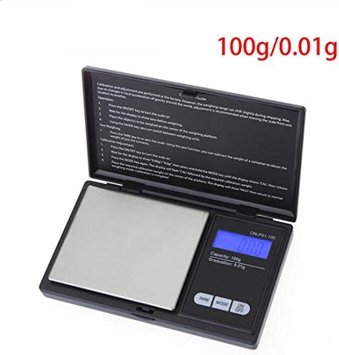 Weighing Digital - Practical Clamshell Precision Jewelry Scales Weigh Digital Lcd Display Mini Electronic Pocket Scale - Card Save Scale Stamp Mini Scale Printer Book Photo Index Scale Ki