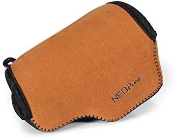 DigiRole ''Ultra-Light'' Neoprene Camera Case Bag for Sony Alpha a6500, a6300, a6000 with Carabiner(16-50mm Lens) (Brown)