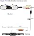LeeKooLuu Reverse/Rear View Camera and Mirror Monitor Kit Only Wire Single Power Rear View/Full time View Optional for Car Truck with 7 LED Night Vision Waterproof Grid Lines