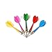 Pixnor 5Pcs Steel Tip Darts with Brass Barrel (Random Color)
