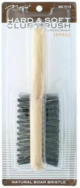 Magic Collection Hard Soft Club Brush Natural Wood Handle Boar Bristle #7714 view 2