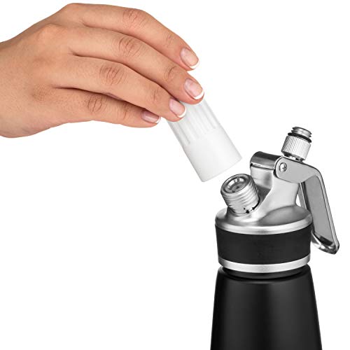 PROFESSIONAL ALUMINUM WHIPPED CREAM DISPENSER Stainless Steel trigger