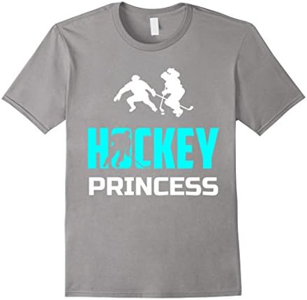 Mens Hockey Princess Funny Shirt Gift Small Slate