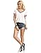 ROMWE Women's Casual Short Sleeve Cute T-Shirt V-Neck Summer Cotton Tops