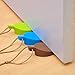 Door Stopper Wedge Finger Protector, 4 Pack Premium Cute Colorful Leaf Style