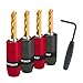 AudioQuest SureGrip 300 Banana Speaker Connectors Fits Standard Banana Jacks (Supports up to 9 AWG) - Gold - Set of 4
