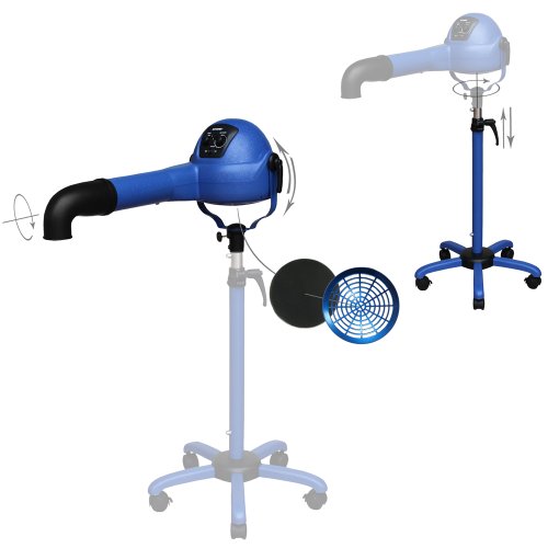 Xpower 1/4 HP Variable Speed Brushless DC Motor Stand Pet Dryer with Heater and Anion