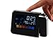 iKKEGOL Digital Time Projector LED Weather Temperature Humidity Wall Projection Alarm Snooze Clock Calendar