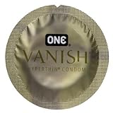 ONE Vanish Hyperthin Premium Lubricated Latex Condoms with Silver Pocket/Travel Case (20)