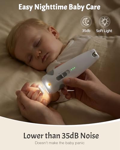 Lictin 26 en 1 Kit de Aseo y Cuidado del Bebés, Kit Cortauñas para Bebé | Kit de Lima de Uñas Recargable para Bebé, Kit de Cuidado de la Salud del Bebé Recién Nacido, Portátil Kit de Aseo para Bebés