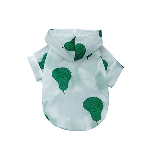 OCSOSO Pet Puppy Dog Shirts Fruit Jumpsuit Summer Sun Protection Clothing Lightweight Pet Air Conditioning Clothes Dog Sunscreen T Shirt Coat Costume Jacket