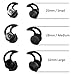 12 Pieces Earbuds Replacement Eargel Tips Silicone Covers For Bose QC30 QuietControl 30 QC20 SIE2 IE3 Sound-sport Wireless Earphones (Black)thumb 2