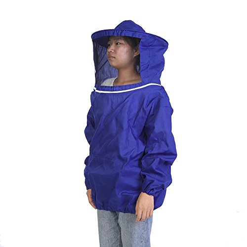 Wifehelper Professional Beekeeping Protective Jacket Suit Bee Keeping Beekeeper Equipment Beekeeping Protective Gear(Blue)