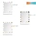 Makeup Mirror with Lights , LED Lighted Movable Vanity Mirror Bright LED Magnification Large Screen Touch Dimmable (White)