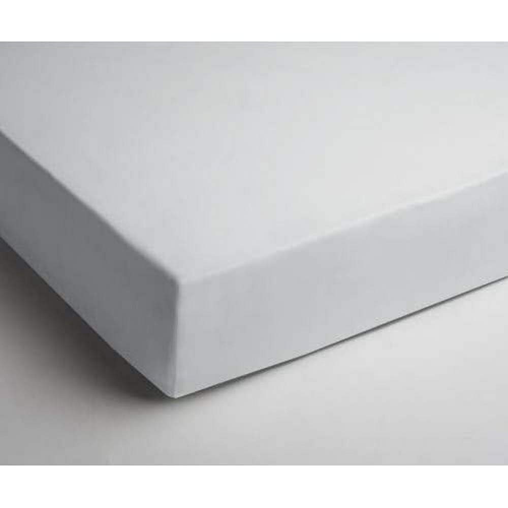 Papillon Fitted sheet interlock jersey white, Cotton, 190 x 220 cm