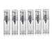 ericotry 5ML Empty Airless Vacuum Pump Bottle Refillable Plastic Cream Lotion Bottle Travel Bottles Toiletries Liquid Container for Cosmetic Make-up Pack of 6 (Transparent)