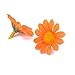 100pcs Artificial Gerbera Daisy Flower Heads for DIY Wedding Party (Orange)