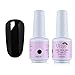 Ukiyo Gelpolish Soak Off UV LED Gel Nail Polish Varnish 8ML/0.27fl.oz Black Shadow(1348)
